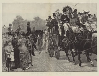 Uma reunião do Four-in-Hand Club, a caminho de Richmond